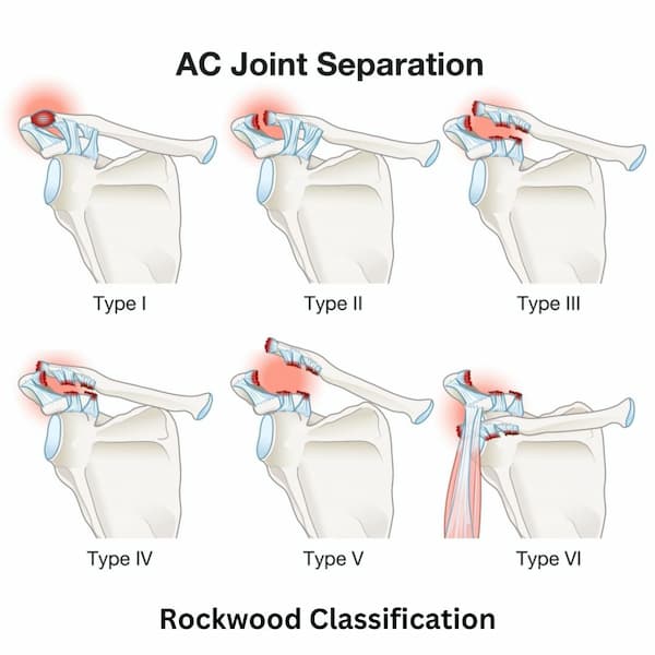 ACJ injury - Rockwood classification