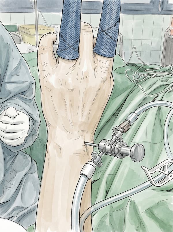 Αρθροσκόπηση καρπού - απεικόνιση